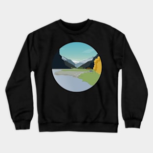 New Zealand Landscape - Mount Aspiring National Park Crewneck Sweatshirt